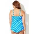 thumbnail image 6 of Swimsuits For All Women's Plus Size Scarf Bandeau Longer Length Tankini Top, 6 of 6