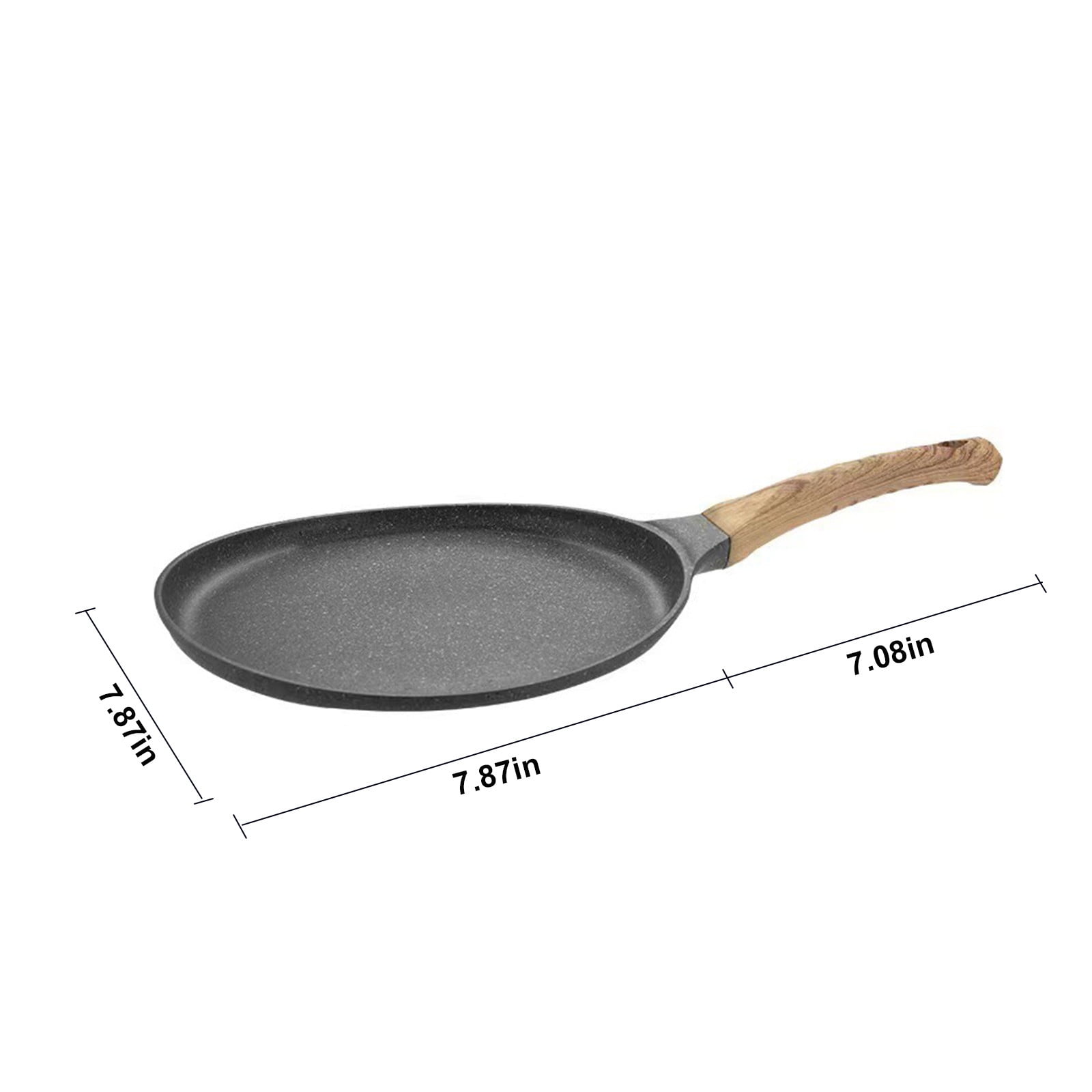 Puhuiying 8 in Round Nonstick Stainless Steel Grill Pan