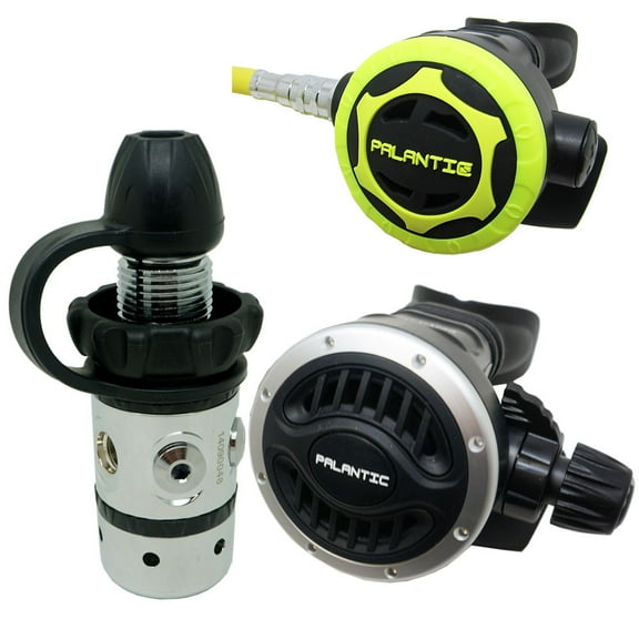 Scuba Diving Dive Palantic AS101 DIN Adjustable Regulator & Octopus Combo