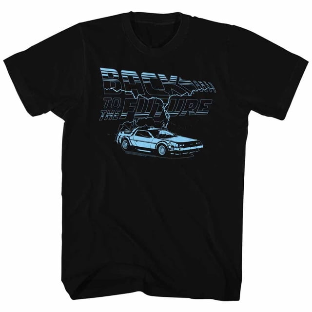 Back To The Future Movies Ride The Lightning Adult Short Sleeve T Shirt