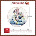 thumbnail image 2 of Xecao Watercolor Snake Pattern Christmas Tree Skirt Holiday Part Decorations for Christmas Tree, Farmhouse Christmas Decor Xmas Holiday Home Party Decorations-48", 2 of 6
