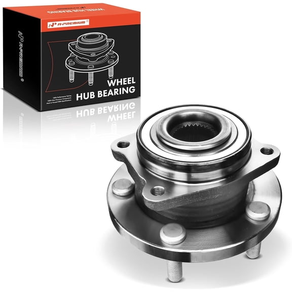 A-Premium Front Wheel Bearings and Hub Assembly Compatible with Chrysler 200 2011-2013, Sebring 2007-2010 & Dodge Avenger 2008-2013, w/5-Lug, Replace # 513264