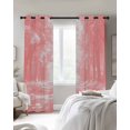 thumbnail image 3 of Pink Trees Blackout Curtains, Light Blocking Print Window Curtains, Forest Art Decor Spring Summer Nature Leaf Thermal Insulated Window Drapes for Living Room Kitchen Cafe 2 Panels, 104"W x 63"L, 3 of 9