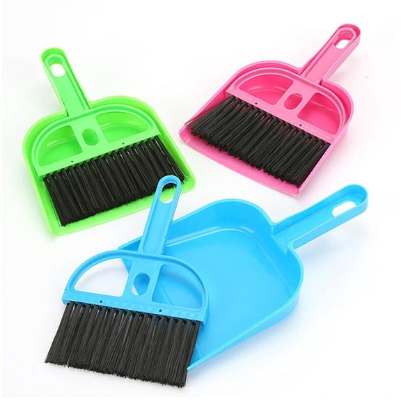 Desktop Hand Broom Brush for Table Countertop Pets Hair for Home, Small Size Less Space