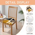 thumbnail image 2 of Boho Abstract Art Seat Covers for Dining Room Chairs Set Of 4,Stretch Printed Washable Chair Seat Cover with Elastic Ties and Button,Removable Waterproof Couch Cushion Covers, 2 of 6