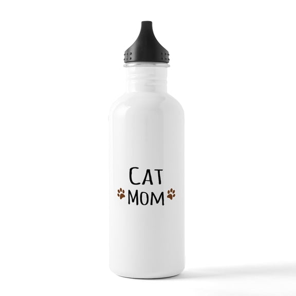 CafePress - Cat Mom Water Bottle - Stainless Steel Water Bottle, Sports Bottle, 1.0L