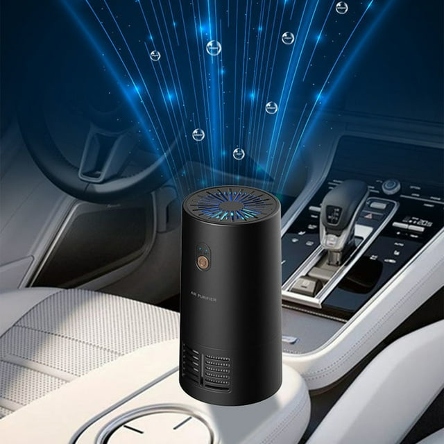 ABPWLY Portable USB Car Air-Cleaner Mini Home Office Air Cleaner with Quiet Operation for Small Spaces Compact Design for Travel Bedroom and Desktop Use