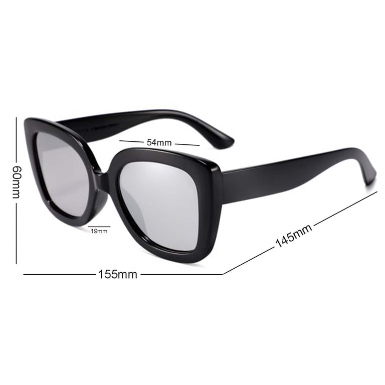 MOJMBSBY Vintage Women Oversized Sunglasses Designer Luxury  display picture 1