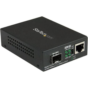 StarTech MCM1110 Gigabit Ethernet Fiber Media Converter with Open SFP Slot MCM1110SFP