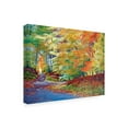 thumbnail image 2 of Trademark Fine Art 'Walking in Autumn' Canvas Art by David Lloyd Glover, 2 of 4