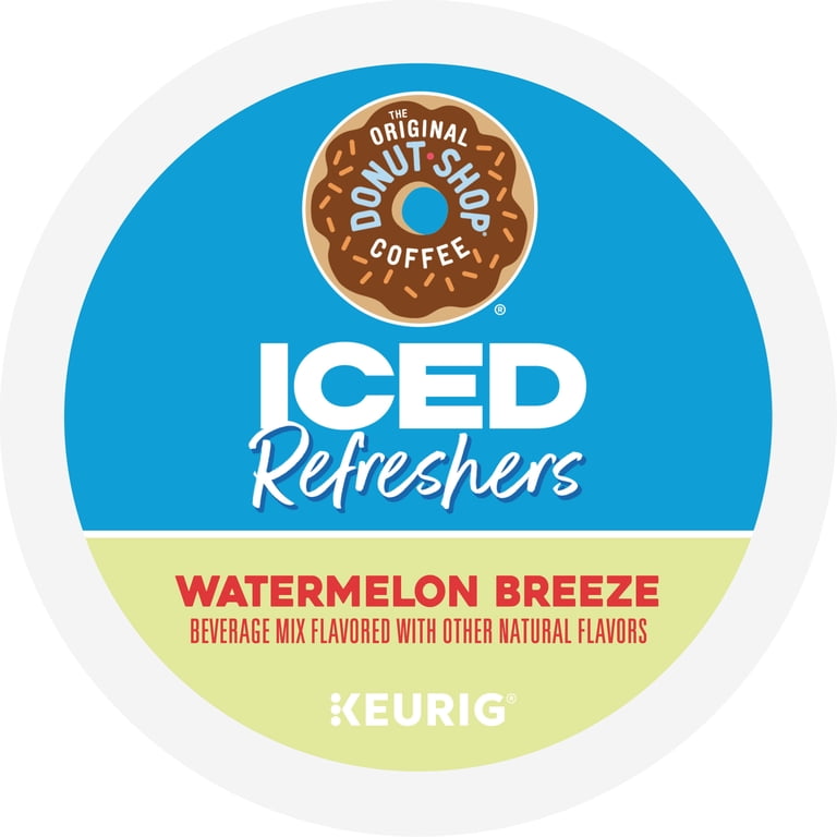 The Original Donut Shop, Iced Refreshers Watermelon Breeze Flavor K-Cup Pods, 10 Count