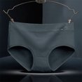 thumbnail image 6 of YWDJ Cotton Lightweight High Waist No Show Fashion Briefs Comfortable Cotton High Waist Underwear Sexy Panties Dark Gray L, 6 of 6
