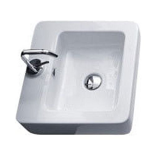 Ws Bath Collections Ego 3241 Ego 19-11/16" Ceramic Wall Mounted Bathroom Sink - White