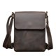 thumbnail image 3 of Bolso de hombro casual de cuero para hombre, bolso de piel de vaca con parte trasera inclinada de piel de caballo, bolso retro para hombre, simple, 3 of 6