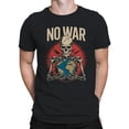 thumbnail image 2 of No War Skeleton Holding Earth Men's T-shirt, 2 of 3