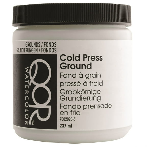 QoR Watercolor Medium - Cold Pressed Ground, 237 ml