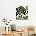 thumbnail image 3 of COMIO Sage Green Wall Posters &amp; Prints, Green Boho Wall Art, Minimalist Framed Wall Art Geometric Line Leaf Sun Moon Beige Green Artwork Paintings, 3 of 5