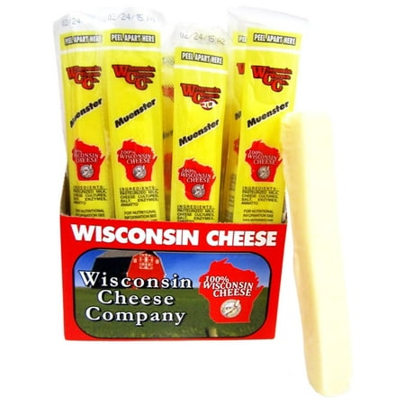 1oz. Muenster Cheddar Cheese Snack Sticks, 24ct