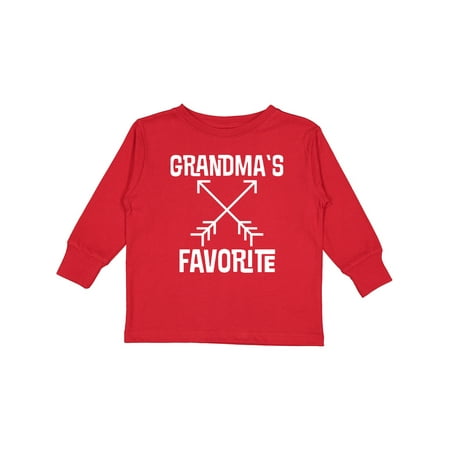 

Inktastic Grandmas Favorite Grandson Gift Toddler Boy or Toddler Girl Long Sleeve T-Shirt