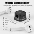 thumbnail image 4 of Magnetic Cable Clips with Enhanced Adhesive - 9 Pack for Cable Organization, 4 of 7