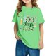 thumbnail image 1 of Fiudx Camiseta para Niños, Mezcla de Poliéster Suave, Cuello Redondo, Manga Corta, Cómoda, Uso Diario Informal, Estilo Niño/Niña, Lavado a Mano., 1 of 7