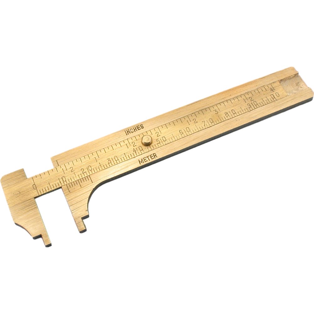 Millimeter Brass Sliding Gauge Gem Bead 100mm Tool