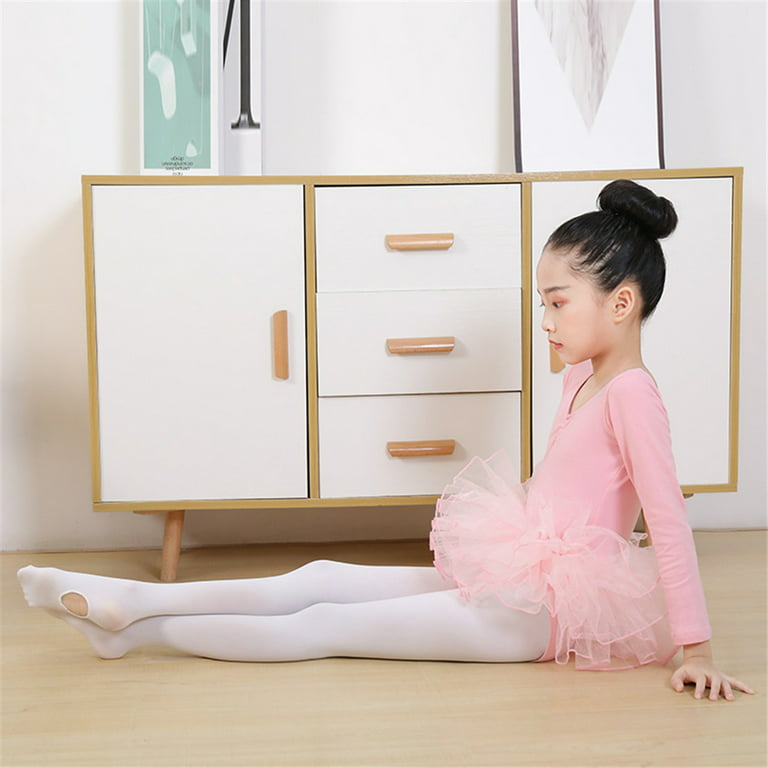 Douhoow Children Girl Dance Pantyhose Kids Ballet Stockings Solid Color Dance  Tights 