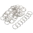 thumbnail image 1 of Unique Bargains 1.22' Dia. Detachable Binder Rings Index Snap Metal Clips, Silver Tone 50 Pack, 1 of 5