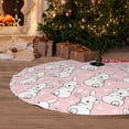 thumbnail image 6 of Lsque Cute Rabbit Print Christmas Tree Skirt, Tree Skirt with Ties or Velcro, Perfect for Holiday Decorations, Halloween, and New Year-36", 6 of 7