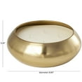 thumbnail image 3 of DecMode Gold Metal Jasmine Scented Wide Dome Shaped 60 oz 4 Wick Candle with White Wax, 3 of 7