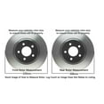 thumbnail image 5 of Detroit Axle - Brake Kit for 2003-2005 INFINITI FX35 FX45 2003-2007 2009-2012 Nissan Murano Disc Brake Rotors Ceramic Brakes Pads Replacement: 12.56" inch Front Rotor and 12.13" inch Rear Rotor, 5 of 8