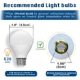 thumbnail image 6 of Gold Semi Flush Mount Ceiling Light, 1-Light Frosted Glass Ceiling Fixture for Hallway Entryway Kitchen Bedroom E12 Base, 6 of 8