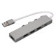 thumbnail image 1 of Hub USB de alta velocidad 1 puerto USB3.0 3 puertos USB2.0 1 puerto de alimentación USB C Hub USB3.0 de 4 puertos Adaptador multipuerto de concentrador USB Gris, 1 of 5