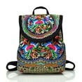thumbnail image 2 of Ovzne Travel Bag, Vintage Embroidered Women Backpack Ethnic Travel Handbag Shoulder Bag, Embroidered Backpack for Women, Boho Shoulder Bag Vintage Ethnic Flower Cross-body Bag M, 2 of 2