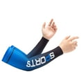 thumbnail image 5 of Clearance! Baberdicy Men and Women Summer Outdoor Sunscreen Sports Ice Sleeve Arm Guard Detachable Sleeves Blue, 5 of 6