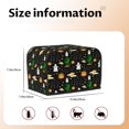 thumbnail image 5 of Yiaed Halloween Print Two Slice Bread Machine Cover, Universal Size Kitchen Appliance Cover for Bread Machine,Bread Machine Cover, 5 of 7