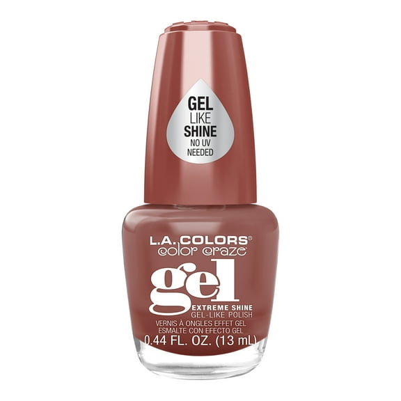 L.A. COLORS Gel-like Nail Polish, Teddy Bare, 0.44 fl oz