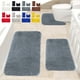 thumbnail image 1 of Juego de 3 alfombrillas de baño PRETXORVE de color liso, universales, suaves, cómodas, con absorción de agua, antideslizantes, gruesas, lavables a máquina, fáciles de secar., 1 of 8