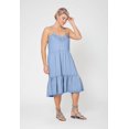 thumbnail image 2 of Leota Women's Eva Maxi Dress Blue Size Large, 2 of 3