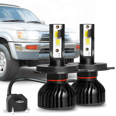 2PCS For Toyota 4Runner 1996 1997 1998 1999 2000 2001 2002 LED Headlight Bulbs Set H4 9003 High/Low Beam 6000K