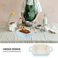 thumbnail image 4 of Ceramic Baking Tray Ceramic Storage Plate Cheese Baked Rice Tray Baking Pan, 4 of 6