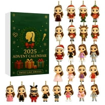 Ariana Grande Countdown Calendar 2025 ,24 Days of Xmas Surprise Ariana Advent Calendar with 24 Unique Ariana Figurines, 24 Days of Christmas Advent Calendar Collectible for Kids Adult Teens