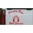 thumbnail image 1 of Country Boys Will Survive Car or Truck Window Decal Sticker, 1 of 1
