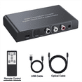 thumbnail image 2 of Digital Audio Cable DAC Converter, Techole Aluminum 192KHz Digital Toslink To Analog 1047435 2 of 13