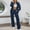 Blue, variant on Womens Sets 2 Piece Outfits - Long Sleeve Sweatshirt With Sweatpants Matching Sets Women Clothing Fall Travel Sets for Women