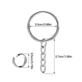 thumbnail image 2 of 100pcs DIY Metal Keyring Set Hanging Handcraft Iron Keychains Jump Rings Craft Accessories, 2 of 9