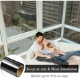 thumbnail image 7 of Forzero 1pcs Window Thermal Insulation Privacy Film Transparent UV Infrared Cut Skin Protection Prevents Furniture Walls Fading Window Film, 7 of 7