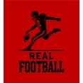 thumbnail image 5 of "Real Football" Sports Back to School Adult Red Crew Neck Short Sleeve Tee-Medium, 5 of 5