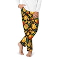 thumbnail image 2 of Pofeuu Tangerine Print Teenagers' Pajama Pants, Soft Lounge Pajama Pants with big pockets for Men Plaid Pj Bottoms-XS(5-6), 2 of 6