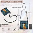 thumbnail image 7 of Tutolipy Cat Starry Night Crossbody Purse, Lightweight Ladies Single Shoulder Bag Durable Waterproof PU Leather Crossbody Purse for Daily Use Everyday, 7 of 7